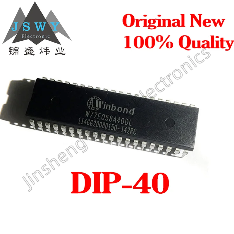 

10PCS Free Shipping W77E058A40DL Direct Plug DIP40 Microcontroller Brand New Stock W77E58-40 Electronics