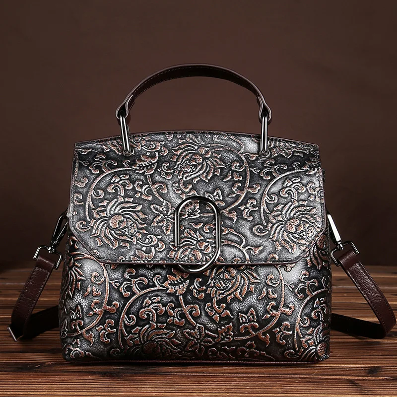 Y2k One Shoulder Handbag Bag Women's Tote Crossbody Genuine Leather New Fashionable Trendy Commuting Exquisite Classic Style