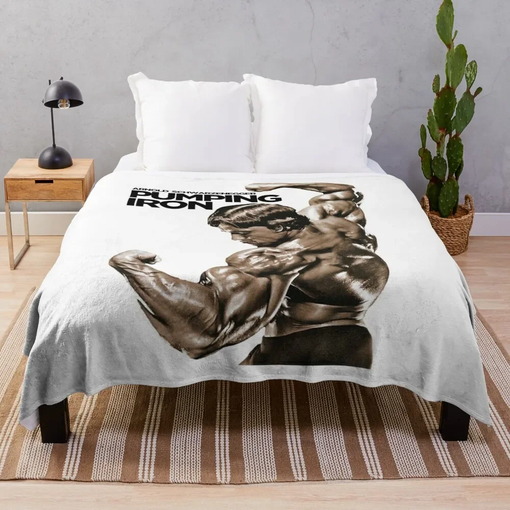 

Arnold Schwarzenegger Classic Pumping Iron Throw Blanket Fluffy Softs Fluffy Shaggy Sofa Quilt blankets ands Blankets