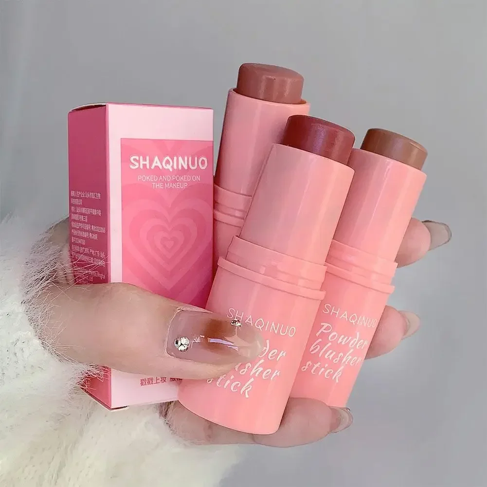 Natural Cheek Blush Stick Moisturizing Blusher Balm Blush Waterproof Sticks Peach Nourish Contour Eyeshadow Rouge Makeup Fa M6c0 2