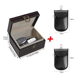 Enhanced Anti - Theft Faraday Box with RFID Blocking Bag for Keyless Entry Protection (Small With Bag)