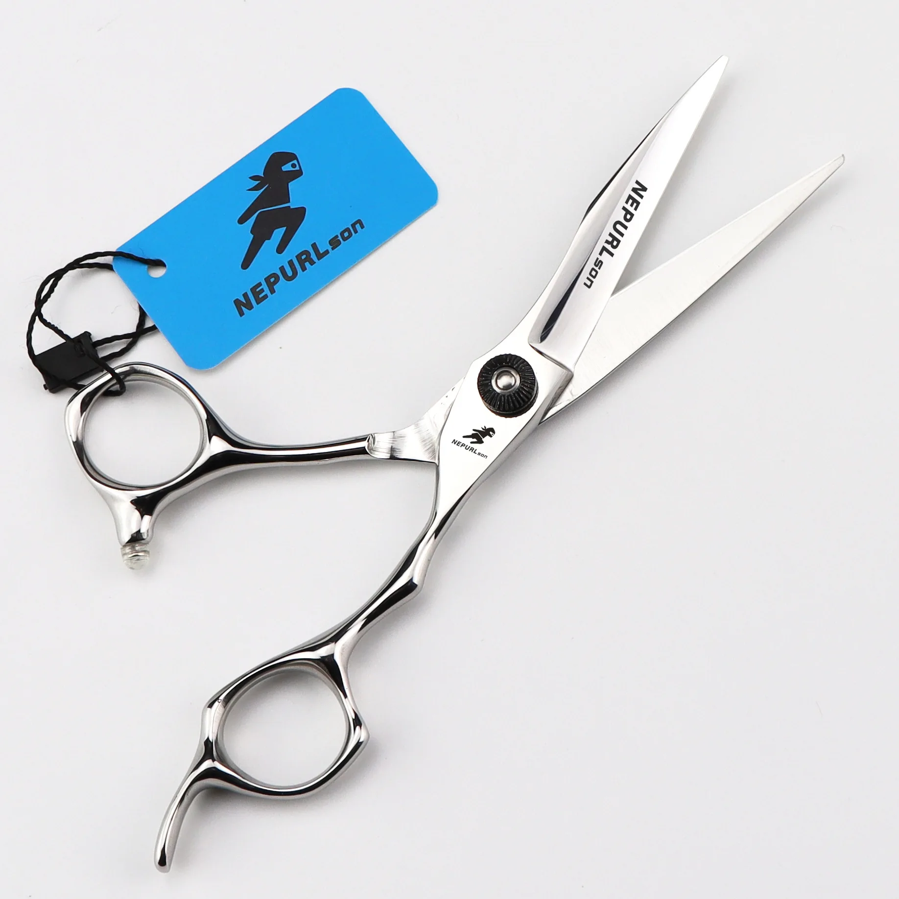 

6.0 Inch Professional Elbow Hair Salon Scissors Cut Barber High screw Willow Haircut cutting Shear Hairdressing Tools Scissors