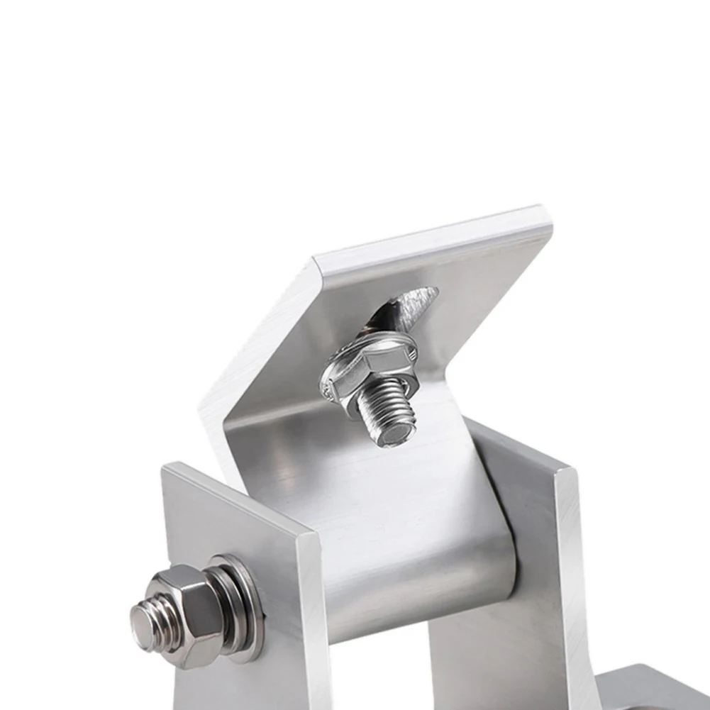 2개 지붕형 태양광 패널 브래킷 알루미늄 태양광 패널 브래킷 드릴리스 마운트 15-30도 각도 태양광 패널 틸트 마운트 브래킷