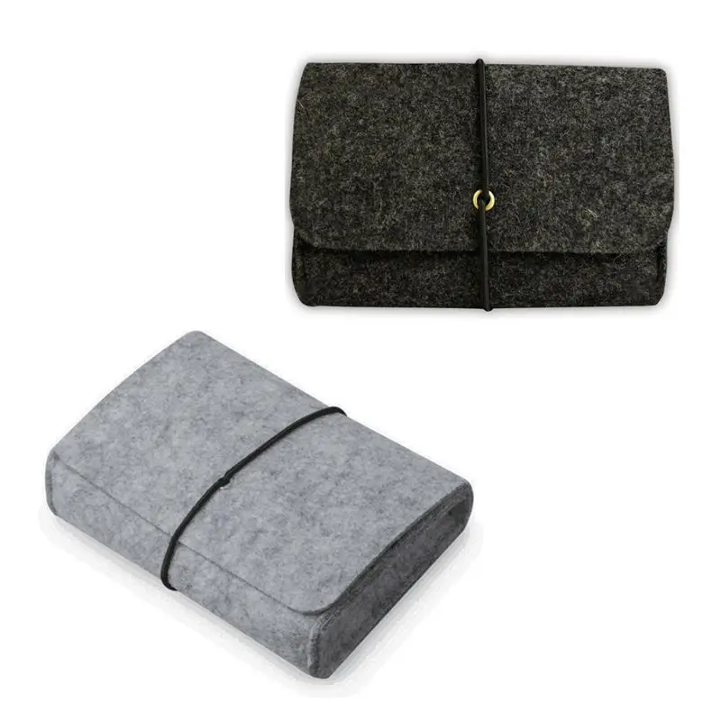 Soft Felt Protective Sleeve Portable Storage Bag Pouch for Charger thumbnail 3