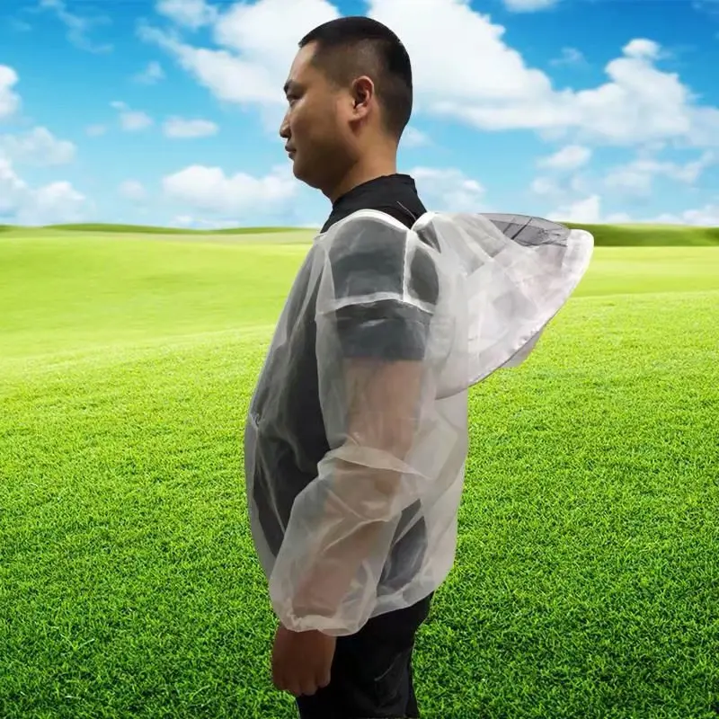 2PCS breathable bee protection suit Bee anti-bee clothing one-piece protective clothing Beekeeping beekeeping hat