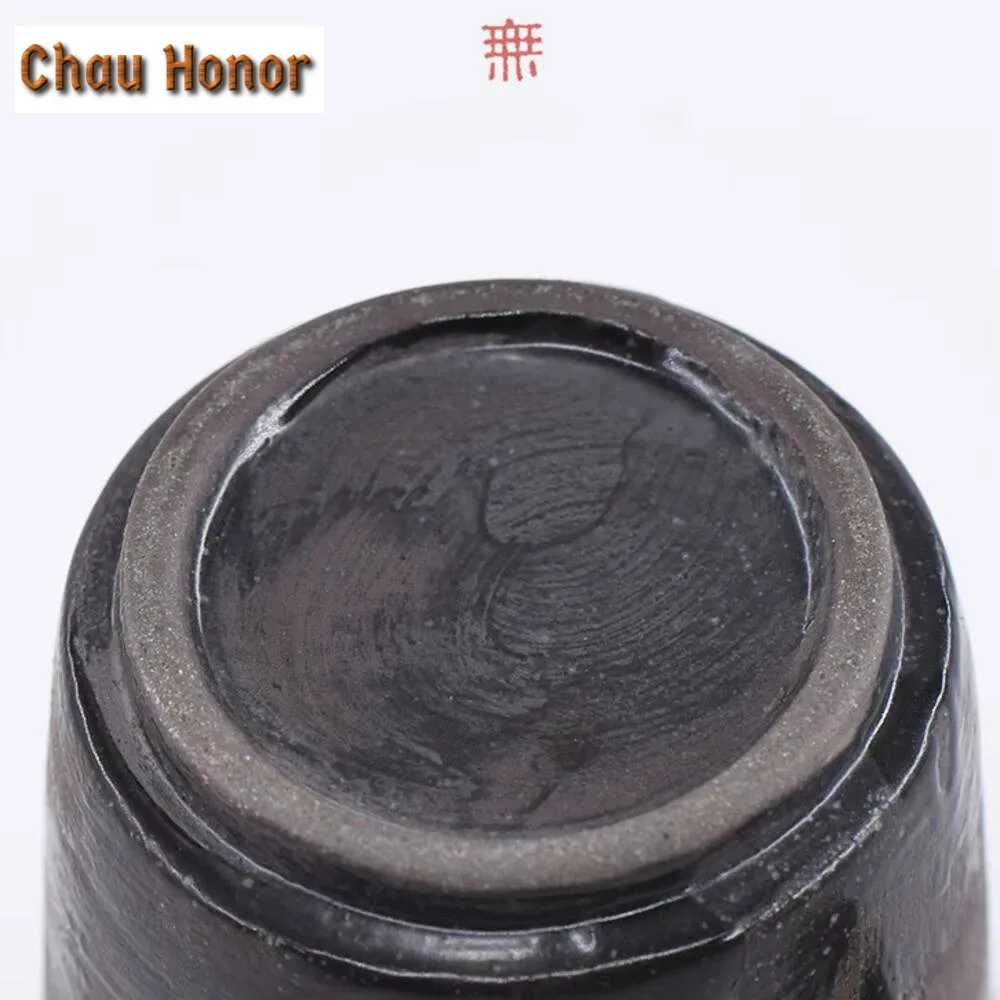 180ml Wabi-sabi Style Stoneware Mug Japanese Zen Ceramic Cup Milk Cup Retro Latte Art Coffee Cup Handmade Water Jug Drinkware