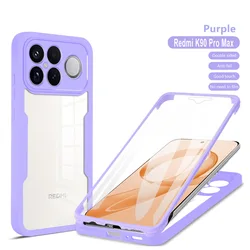 360 Full Body Protection Case with Built - in Screen Protector and Soft Bumper - POCO F8 Ultra (PURPLE)