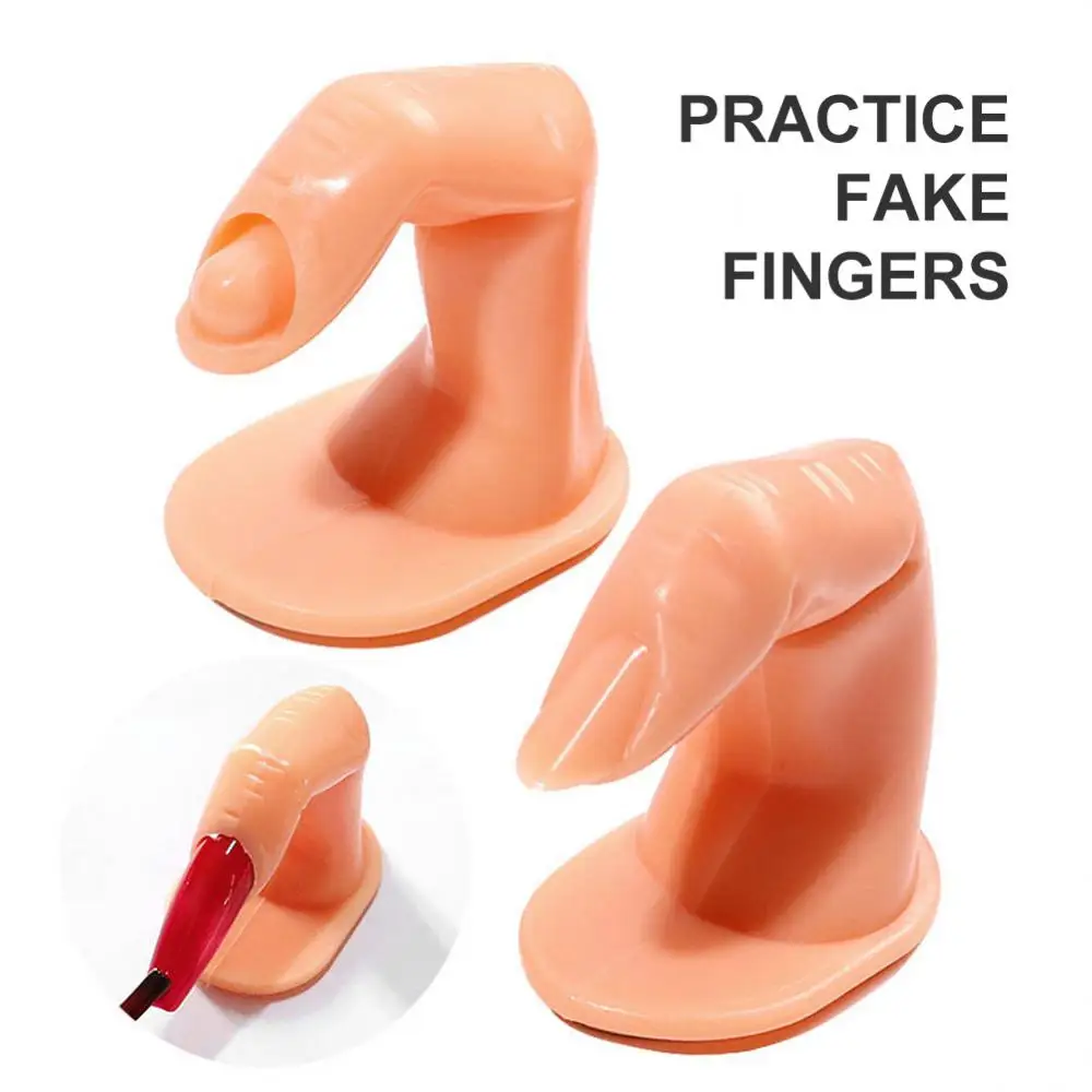 Description Picture 4 of item1Pcs Practice Finger Manicure Beginners Training Acrylic UV Gel Hand Finger Design False Nail Tips Model DIY Display Tools