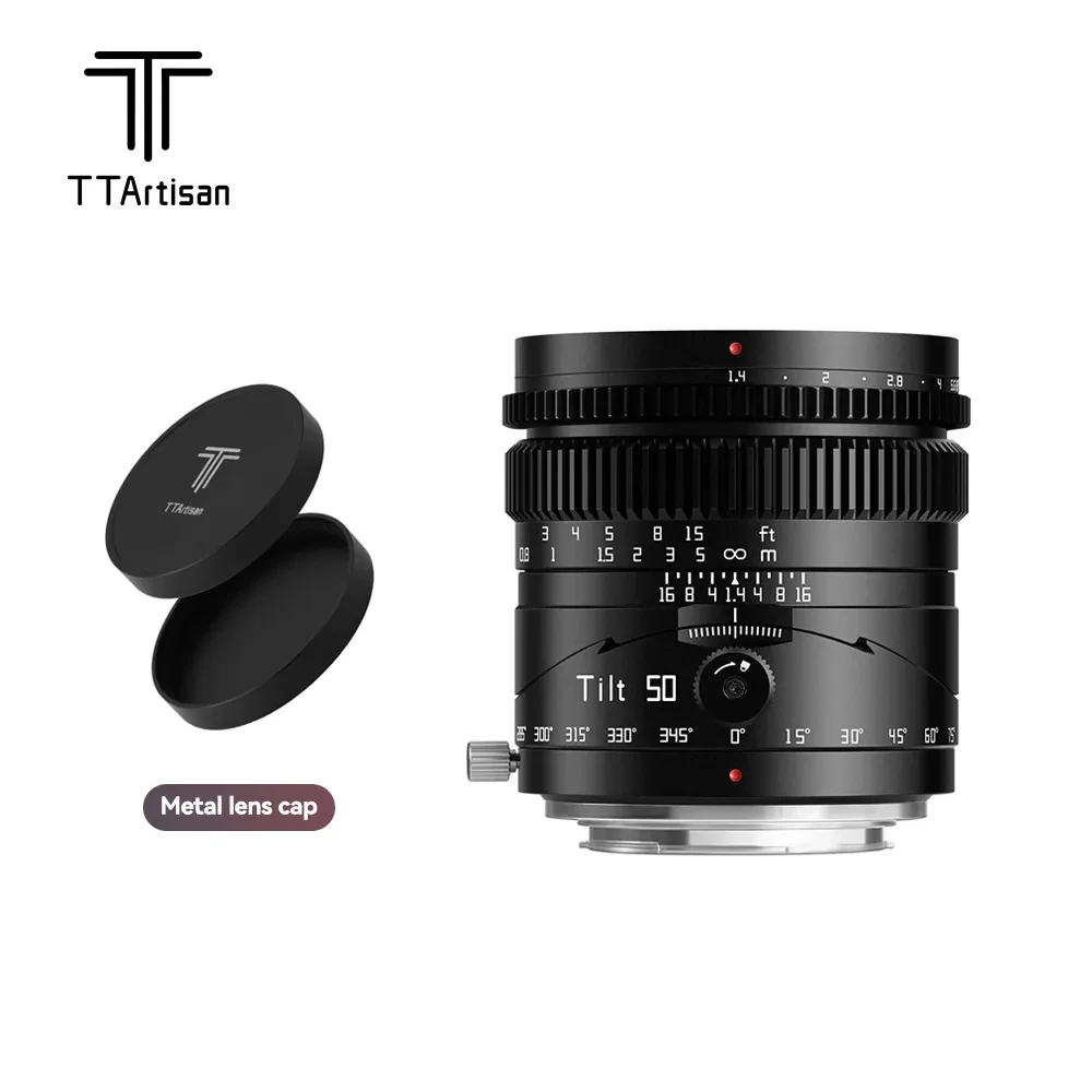 Ttartisan 50Mm F1.4 Full Frame Shift Lens Mf Large Apeture Lens Per Sony E Fuji X Nikon Z Panasonic L Mount Mirrorless Camera