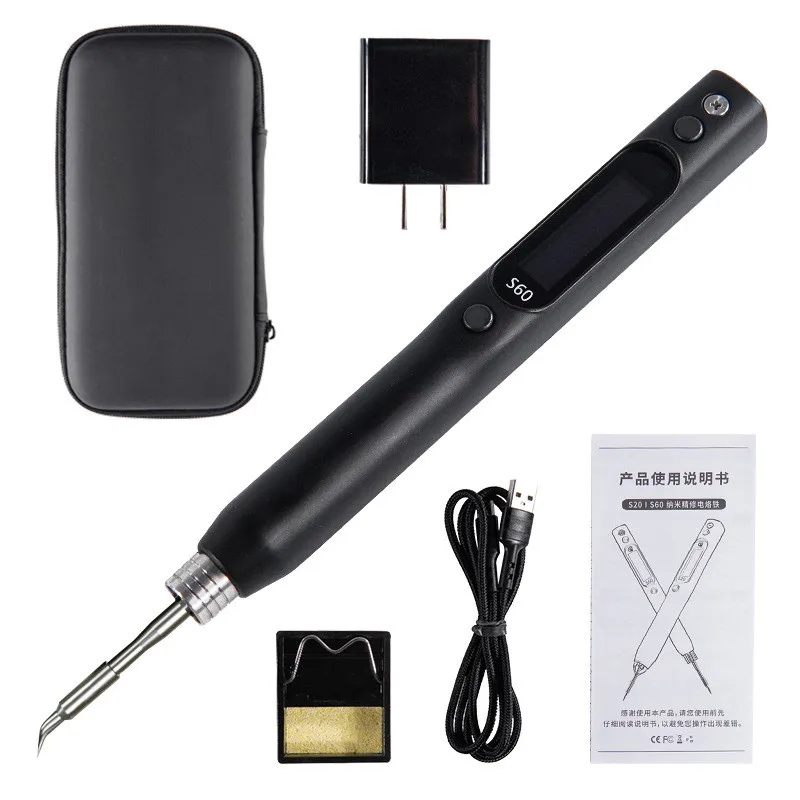 

S60 Nano Soldering Iron Compatible With C210 Solder Tip Support for PD/QC Power Supply For Precision Electronic Equipment Repair
