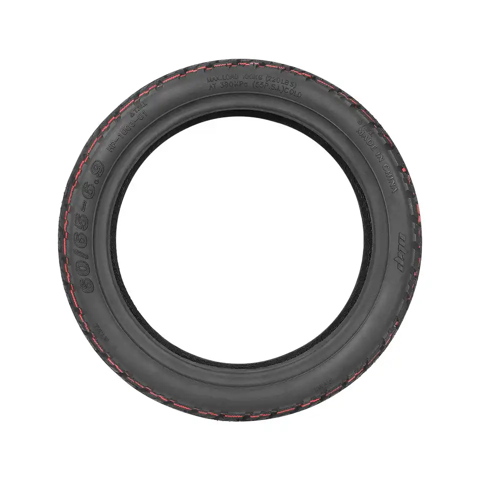 CERFFOOL 60/65-6.9 Electric Scooter Solid Tyre For Ninebot Max G2 G65 Off Road Tire Non-Slip Puncture Proof Replacement Wheels For Electric Scooter Accessories (1 PC Red Line - View #9