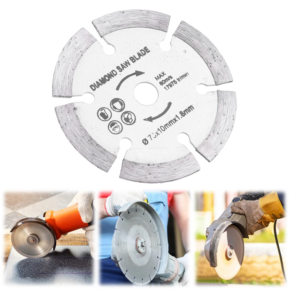 3 Inch/75mm Cutting Blade Diamond Grinding Wheel Blade Angle Grinder Saw Blade for Cutting Tile Ceramic Concrete Marble