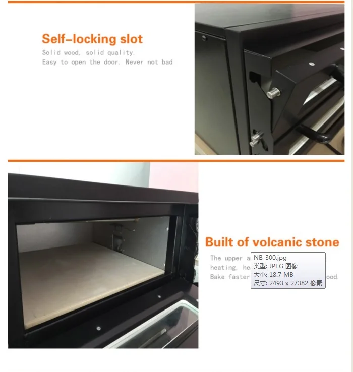 NB300 Factory Direct Price Pizza Oven Baker for Home and Small Business Oven Dual Deck Toaster for Bread/cake/biscuits