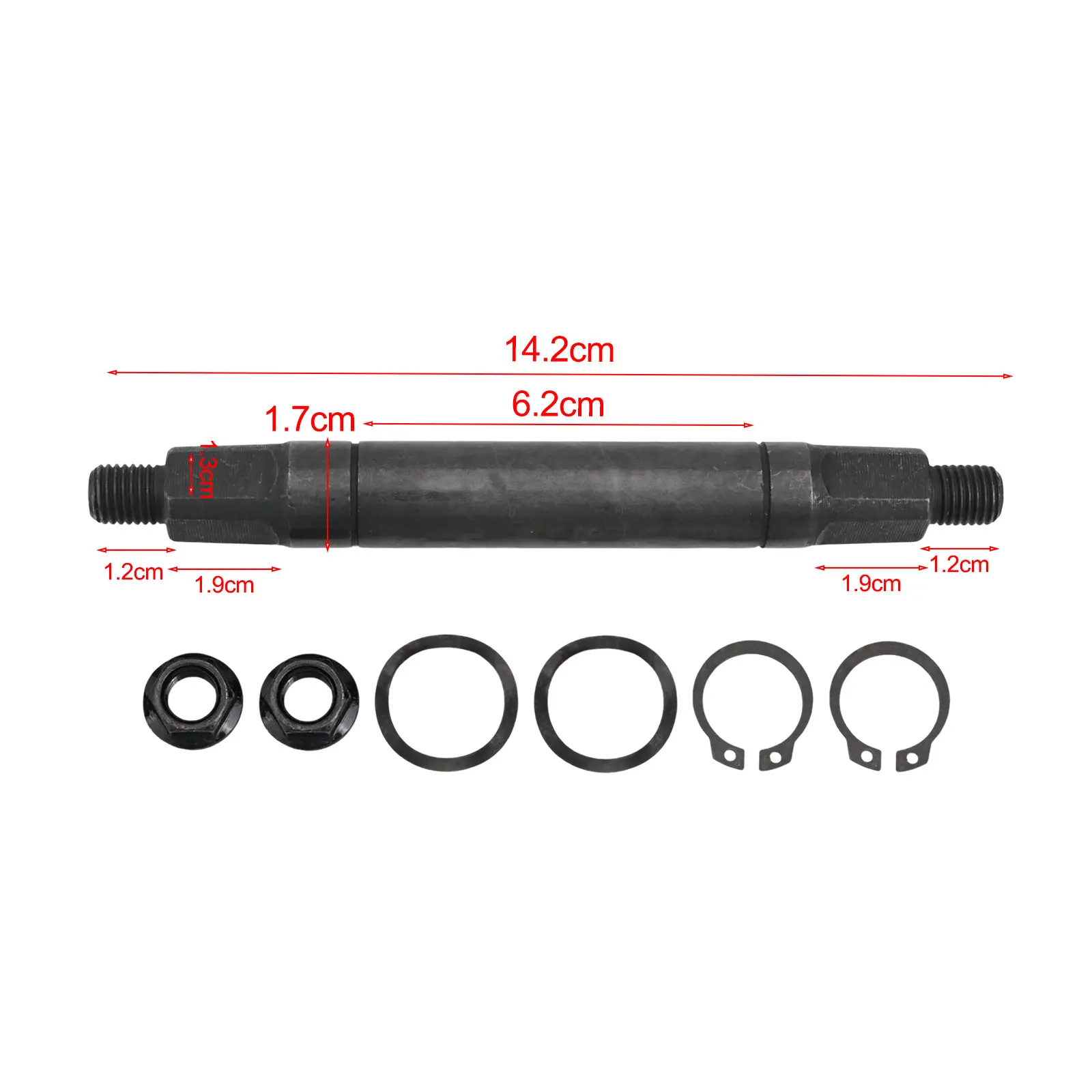Bicycle Replacement Parts Center Axis Parts High-strength Design Sturdy Metal Material Gym Fitness Home Exercise