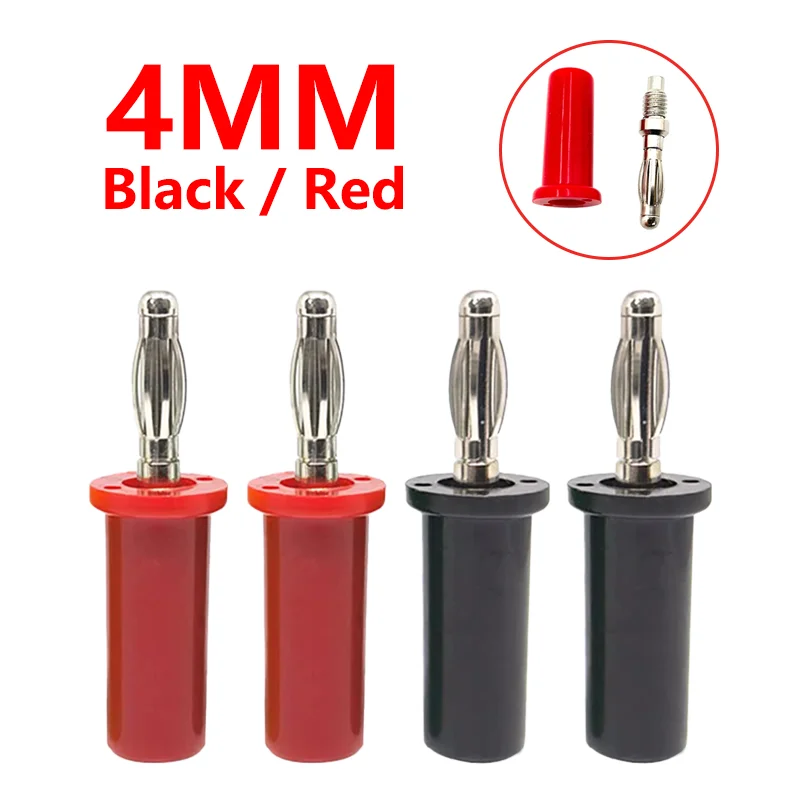 

40PCS/4mm Banana Plug Electrical Connector Adaptor Male Female Jack For Speaker Test Probes Converter