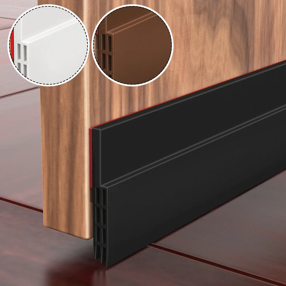100cm Rubber Door Bottom Seal Strip Flexible Wind Noise Reduction Stopper Door Blocker Anti Collision Dustproof Soundproof Strip door seal strip