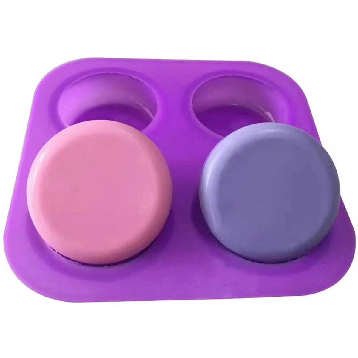 Concrete Molds Silicone Mold 4 Cavities Making Round Hedgehogs Cement Or Plaster Stones Mandala Dot Painting