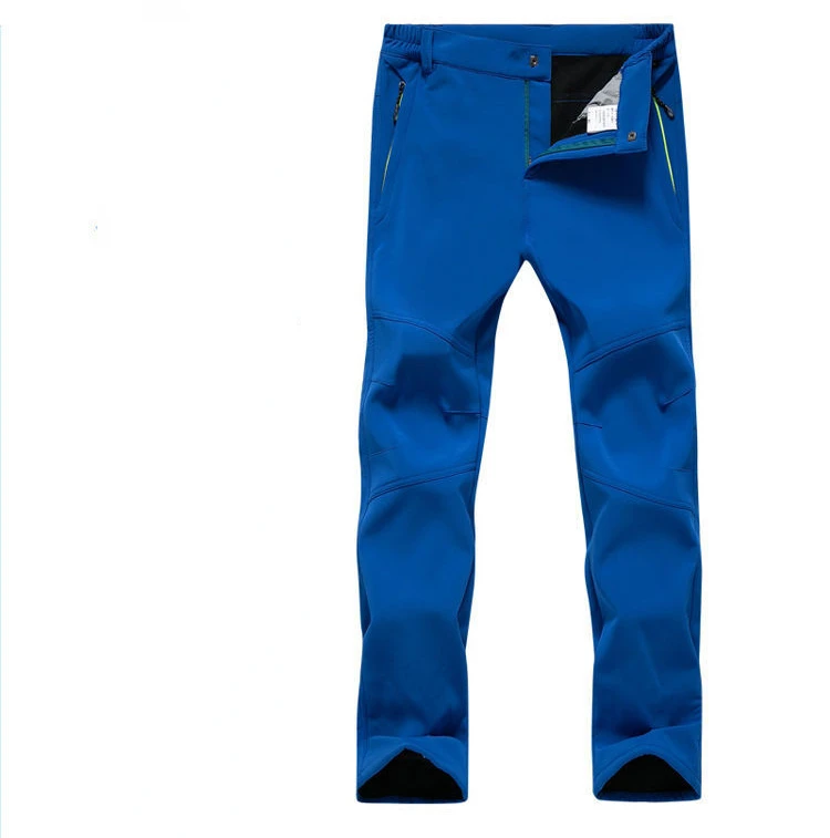 Description Picture 3 of itemWarm Winter Men Soft Shell Pants Travel Plus Waterproof Outdoor Camping&Hiking Pants Thickening Windproof Skiing Trousers