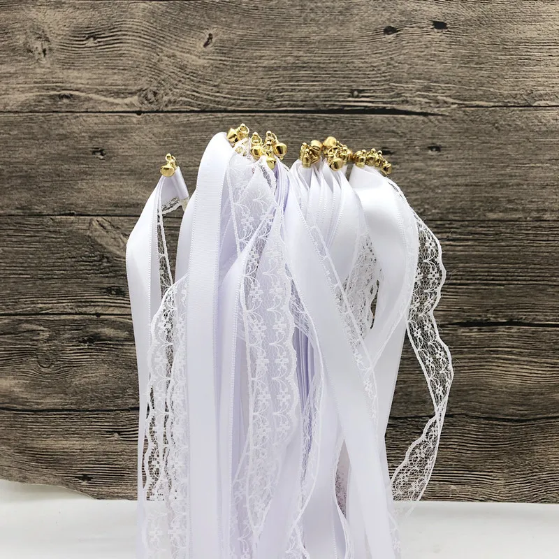 Lot De 50 Baguettes Magiques Avec Clochette Pour Mariage, Anniversaire, Fête - Longueur 30 Cm, Ruban 60 Cm - 7