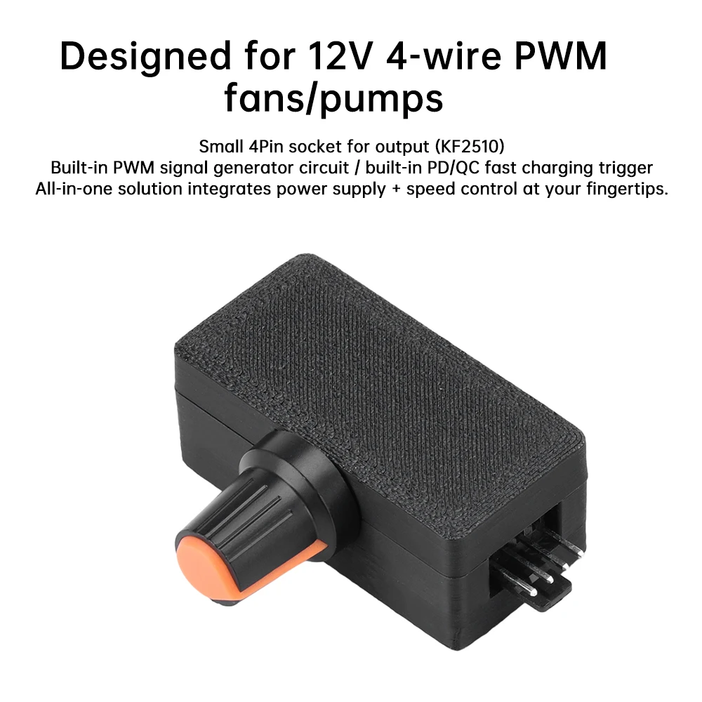 36W High-power PWM Speed Controller 4Pin Violent Fan Governor PD QC ...