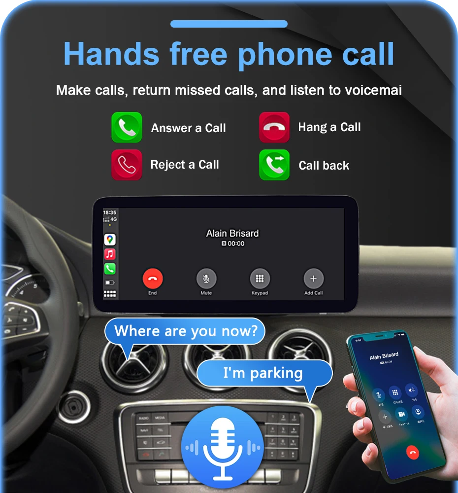 1920*720P Linux Bildschirm Kabelloses Carplay Android Auto Autoradio Stereo für Mercedes-Benz A-Klasse CLA GLA W176 W117 X156 2012-2020 – Detail 14