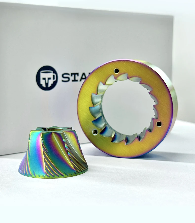Description Picture 3 of itemSTARSEEKER E55 Espresso And Brew 55mm Titanium Burr Colorful