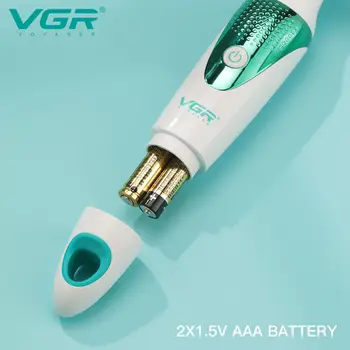 Alternative view of VGR 720 Personal Care (5 In 1)Shaver 3D Curved Net Epilator Body Washable Appliances Eyebrow Wash Face Massage Nose Shaving