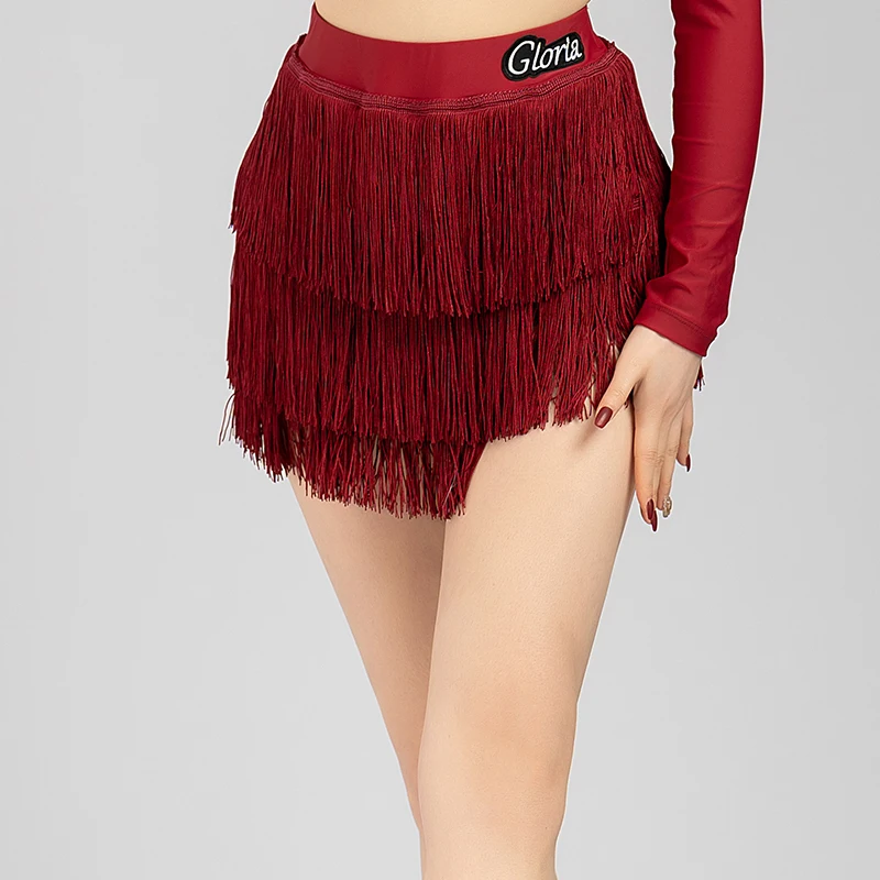

Fringe Latin Skirt Women Sexy Stage Performance Costume Tap Dance Wear Samba Costume Salsa Clothing Rumba Dance Outfit DL9113