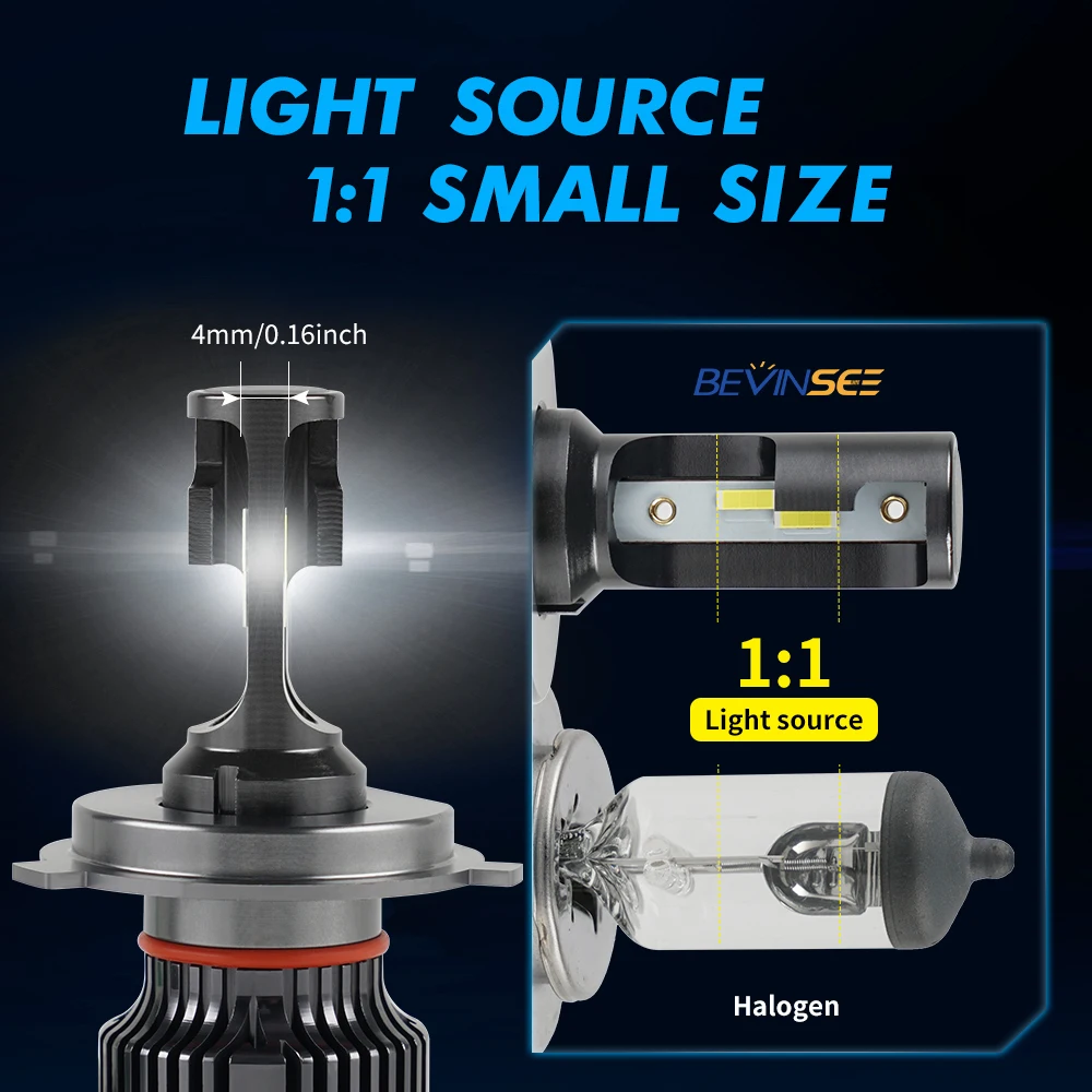 Led Lights Led Bulbs Led Headlights Led Car Lights Led Car Headlights Bevinsee H4 H7 H1 Led Headlight For Vehicles H3 H8 H9 H11 Led Lights 9006 HB4 9005 HB3 Car Light Bulbs 12V 6000K 50W Lamp F31B