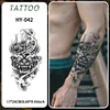 Demon Mask Waterproof Temporary Tattoo Sticker, Long-lasting Waterproof for 1-2 weeks, Realistic Semi-Permanent Fake Tattoo 1
