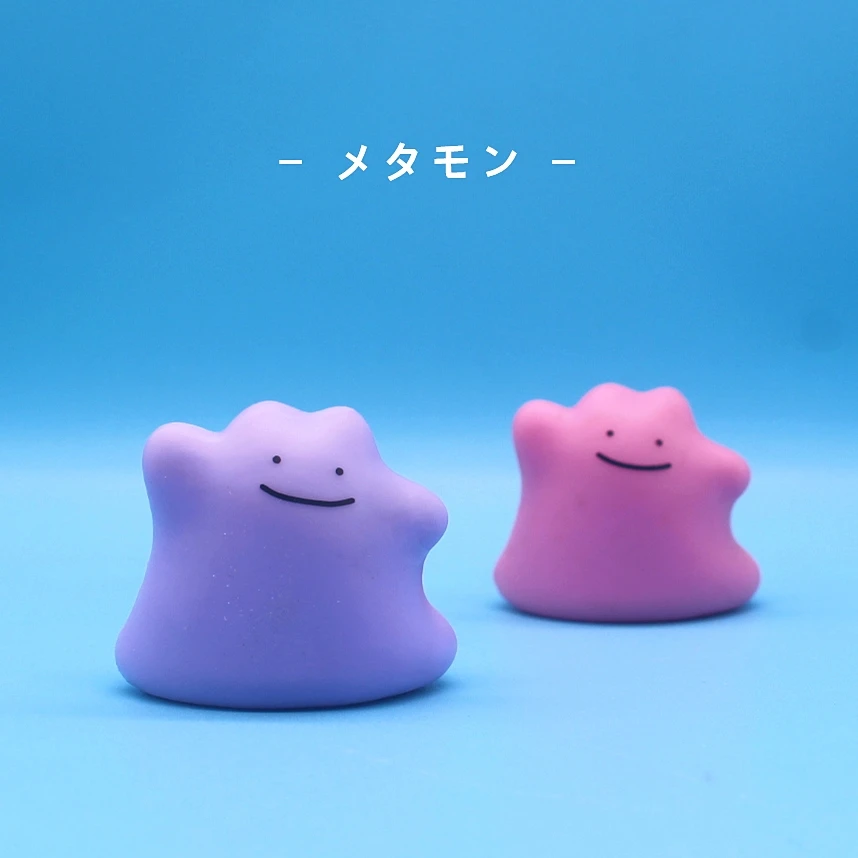 Starter Pokemon Figure Ditto Scorbunny Cubone Modello Fatto A Mano Bambola Ciondolo Ornamenti Action Figure Prodotto Finito Giocattoli