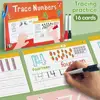 Montessori Tracing Practice Flash Cards for Preschoo Kindergarten Toddlers 3-6 Handwriting Chart Magic Practice Copybook 3