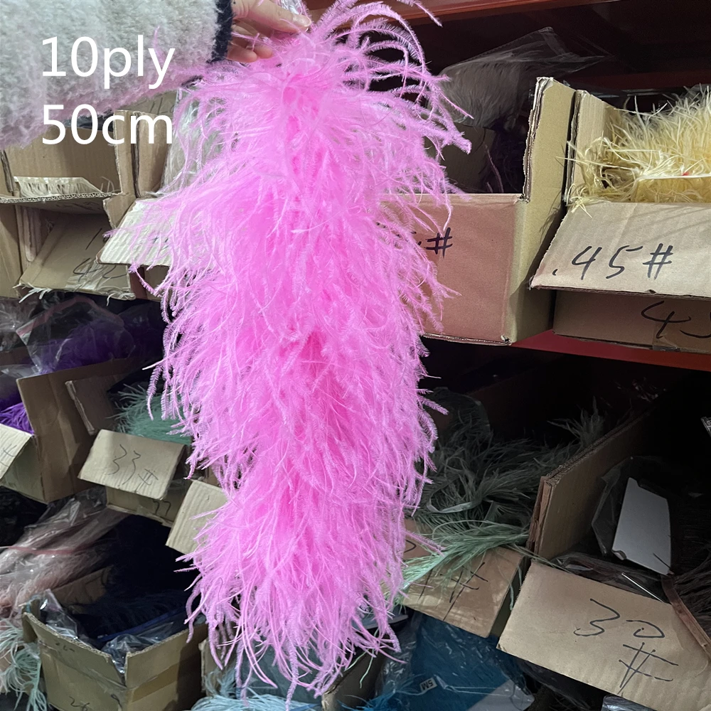 Hot Sale 10Ply Ostrich feather Boa Trims for Costume party Clothing Sewing  Decoration plumas Long feathers Shawl Party Dress Diy - AliExpress