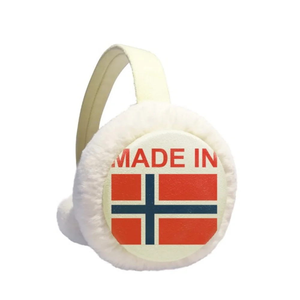 

Norway Country Love Winter Earmuff Ear Warmer Faux Fur Foldable Plush Outdoor