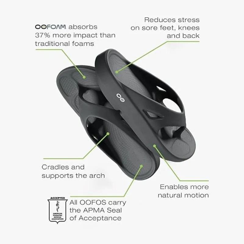 OOFOS Original Sandals-Men's Sports Recovery Slippers Breathable Comfortable Couple Shoes for Leisure and Walking