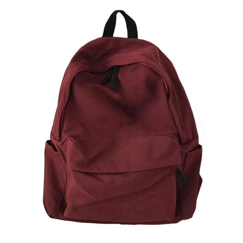 Zaino a spalla singola antifurto in tela di grande capacità alla moda per adolescenti