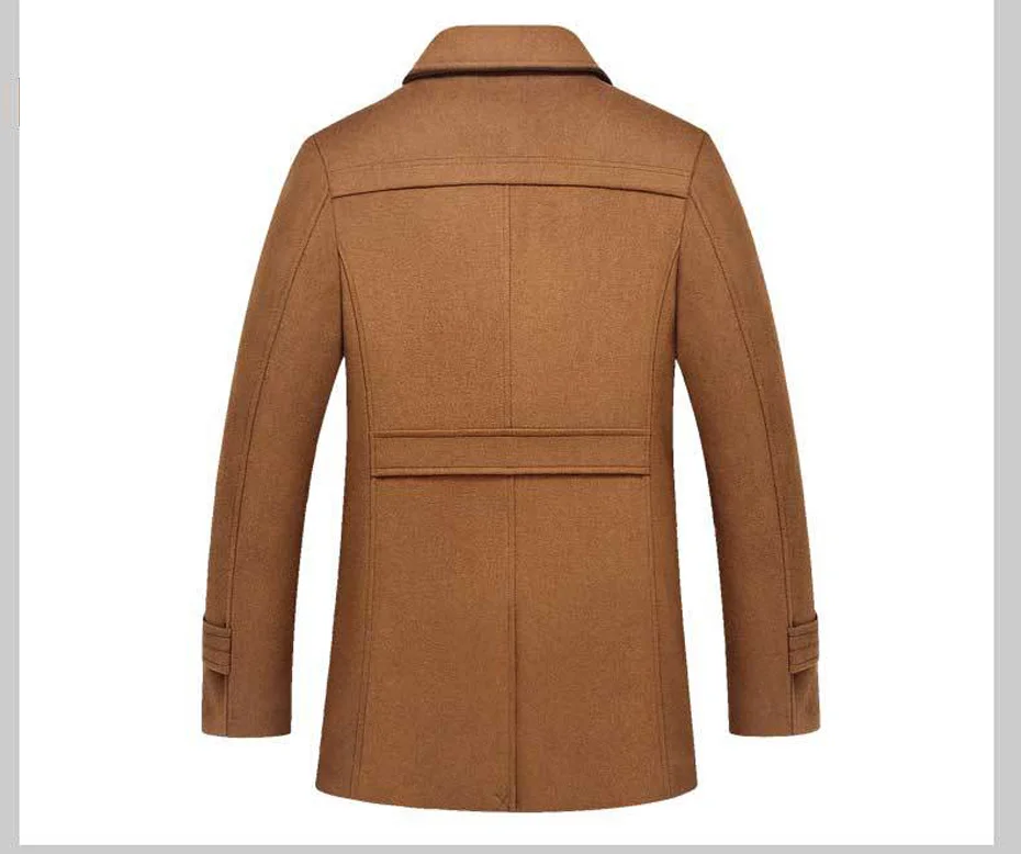 Description Picture 3 of itemMen's Wool Coats & Jackets Winter Mens Casual Warm Outerwear Jacket Overcoat Pea Coat holyrising #18092