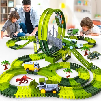 Electric Dinosaur Racing Car Track Set 1