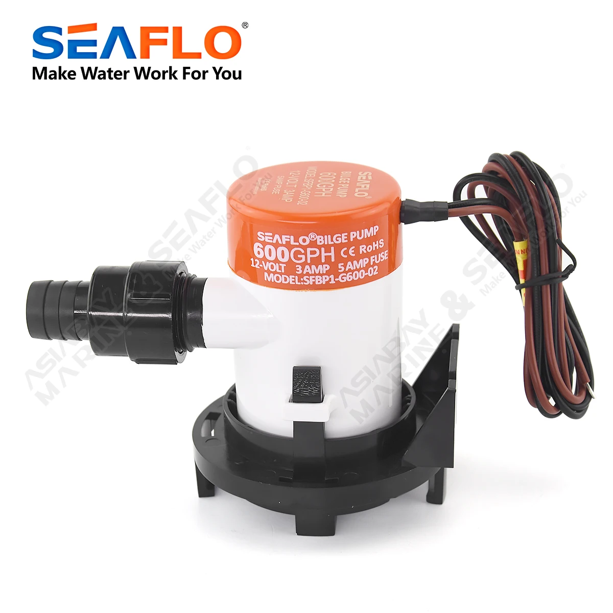 Bilge Pump Marine Water Pump Seaflo Submersible Pump Electric Water Pump 600GPH Filter Water Mini 12V Bilge Evacuation Boat Ship Marine