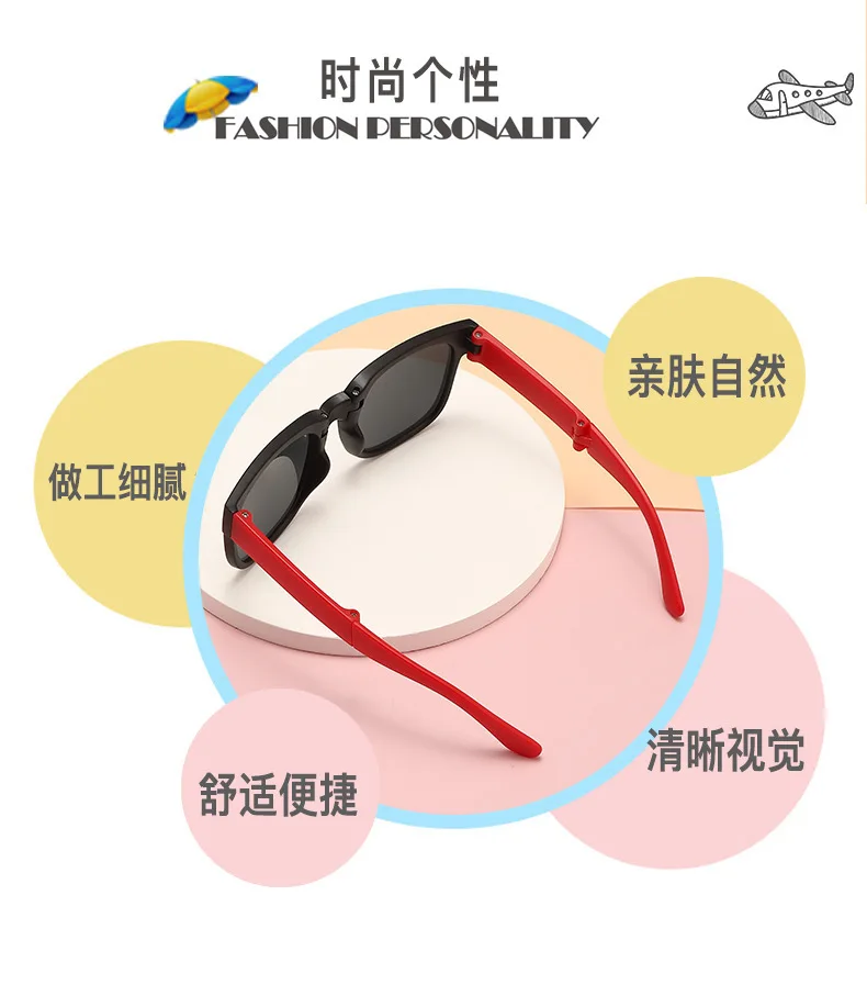 New Fashion Fold Kids Sunglasses Children Polarized Sun Glasses Boys Girls Glasses Protection Baby Eyewear UV400 Gafas De Sol