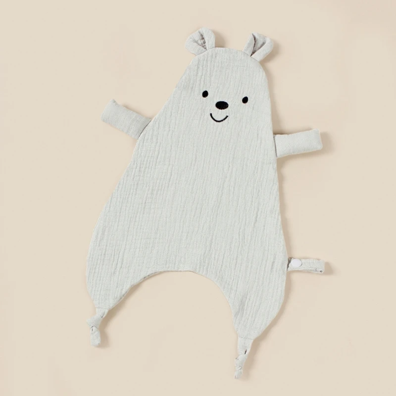 Four-Layer Muslin Baby Comforter Cotton Newborn Security Blanket Animal Pattern