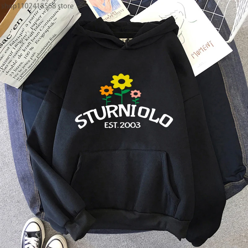 

Sturniolo Triplets Hoodies Flowers Print Sweatshirt Mens Long Sleeve Casual O-neck Regular Fit Kawaii Graphic Top Women Clothing