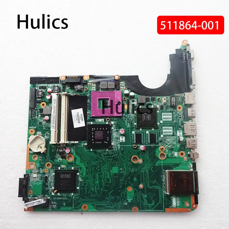 

Hulics Used 511864-001 DA0UT3MB8D0 MAIN BOARD For HP Pavilion DV6 DV6-1000 Laptop Motherboard PM45 DDR2 HD4500 Mainboard