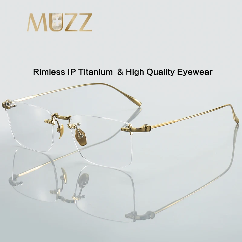 Circleperson Pure Titanium Eyeglasses Frame - Rimless