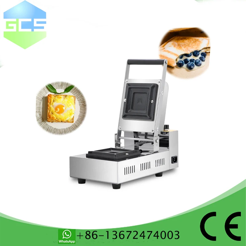 Description Picture 2 of itemCommercial Stainless Steel Electric Square Waffle Sandwich Maker Breakfast  Mini Sandwich Machine
