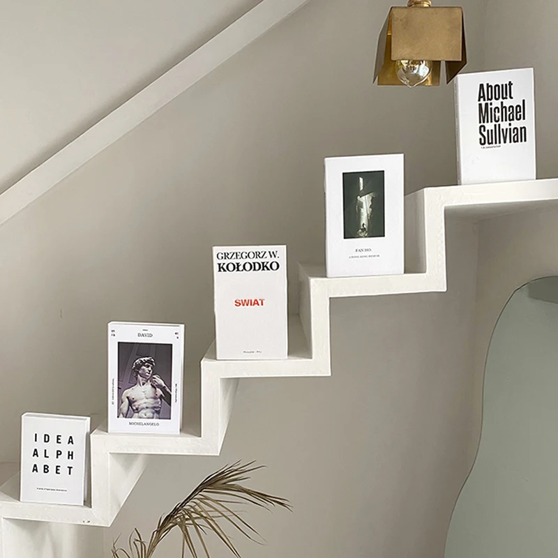 Modern Fashion Simulation Fake Book Storage Can Open Luxury Living Room Model Room Home Office Cafe Photo Props Decoration