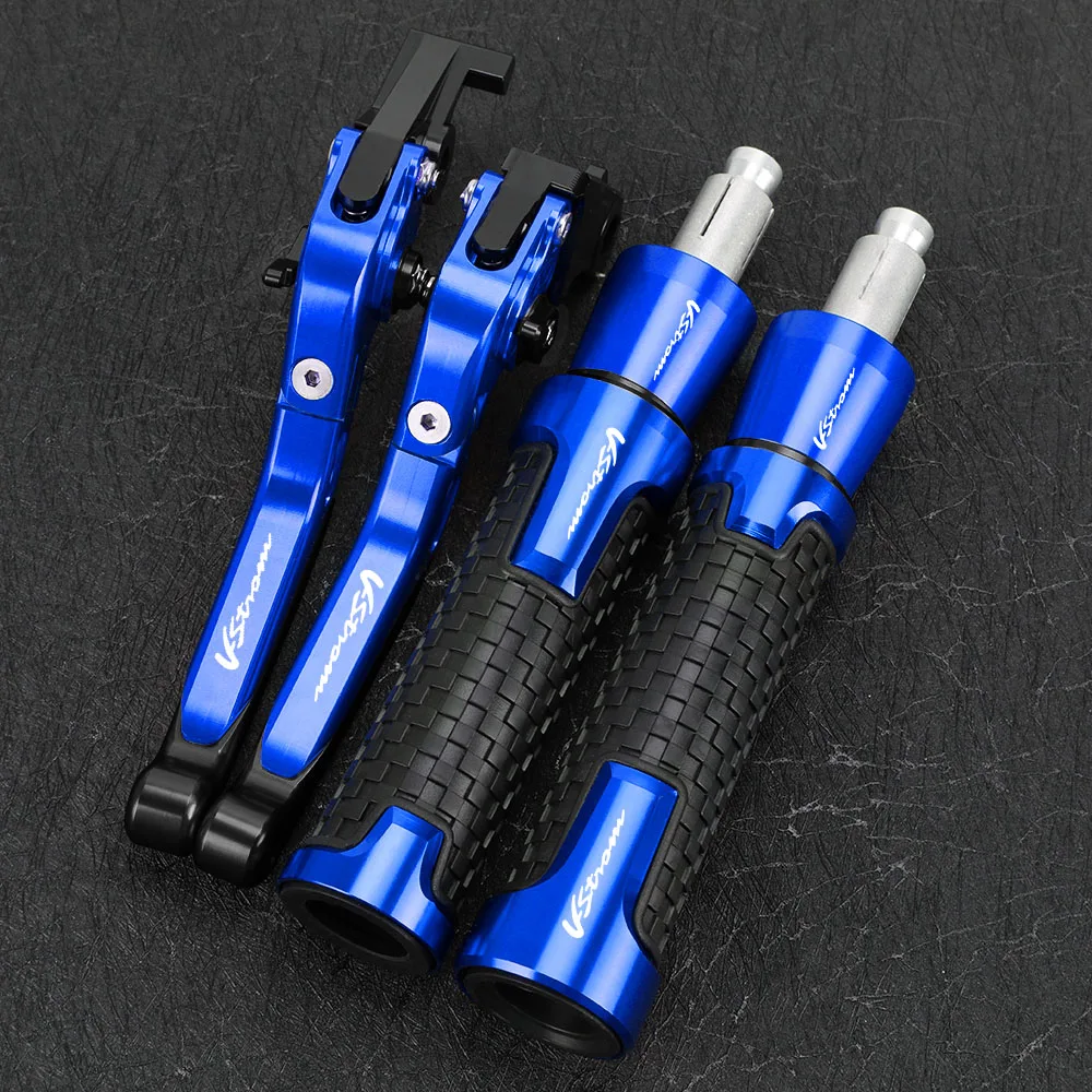 

Motorcycle For Suzuki V-strom 650/xt dl650 DL250 vstrom 650 2011-2023 Brake Clutch Levers Handlebar Handle Grips Ends Slider