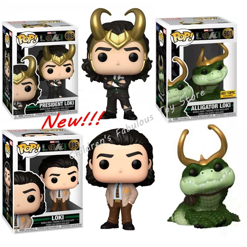 Funko Pop Nuovo Arrivo Film E Tema Tv Loki #895 Presidente Loki #898 Alligator #901 Action Figure Model Toys For Children Gifts
