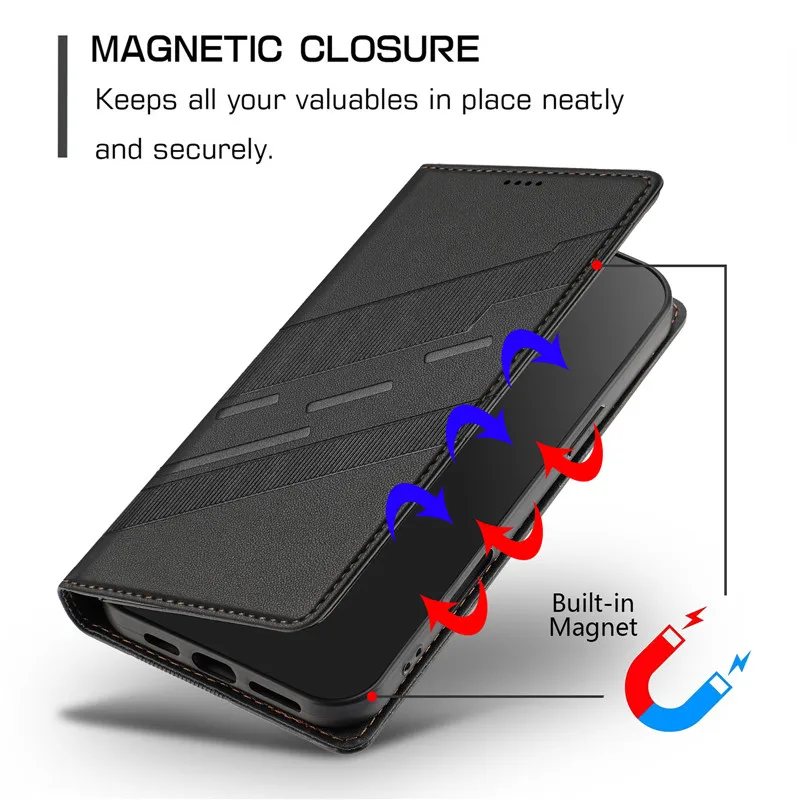 Luxury Flip Wallet Cover Leather Protective Bag
