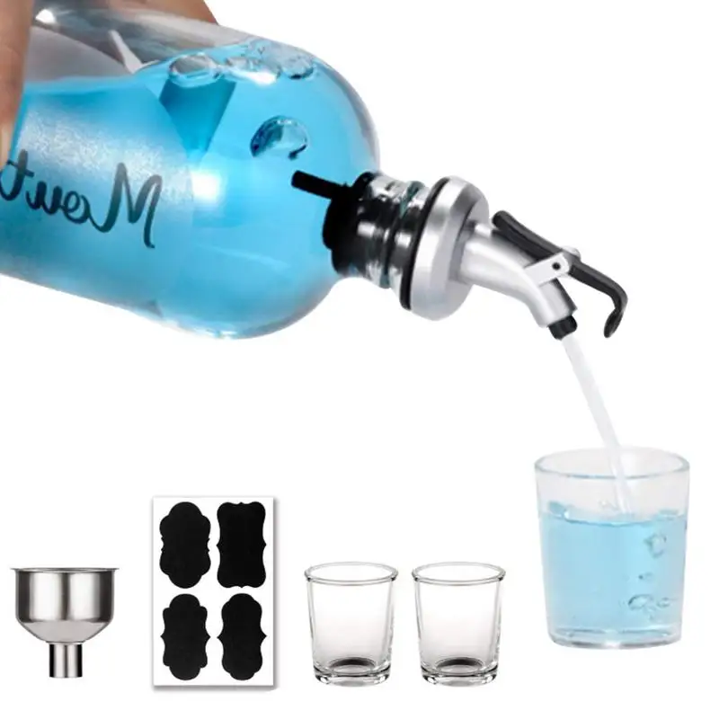 

Mouthwash Dispenser Transparent Pump Bottle Mouth Washer Decanter Holder Infrared Liquid Soap Dispenser Bathroom Accessories